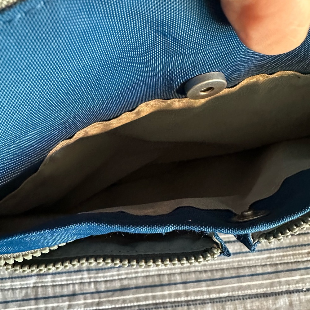 Baggallini blue crossbody bag, EUC - Picture 5 of 7